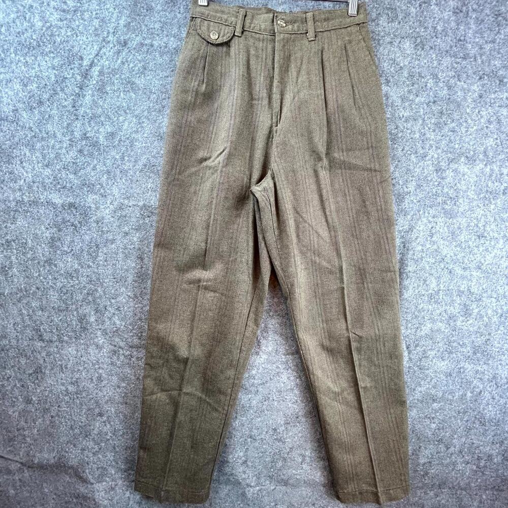 Vintage Lee Pants‎ Womens 8P Brown Tweed Academia Career Office Professor